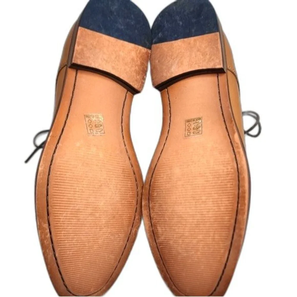 J75 by Jump Pablano Light Brown Leather‎ Lace Up Oxfords Size 11